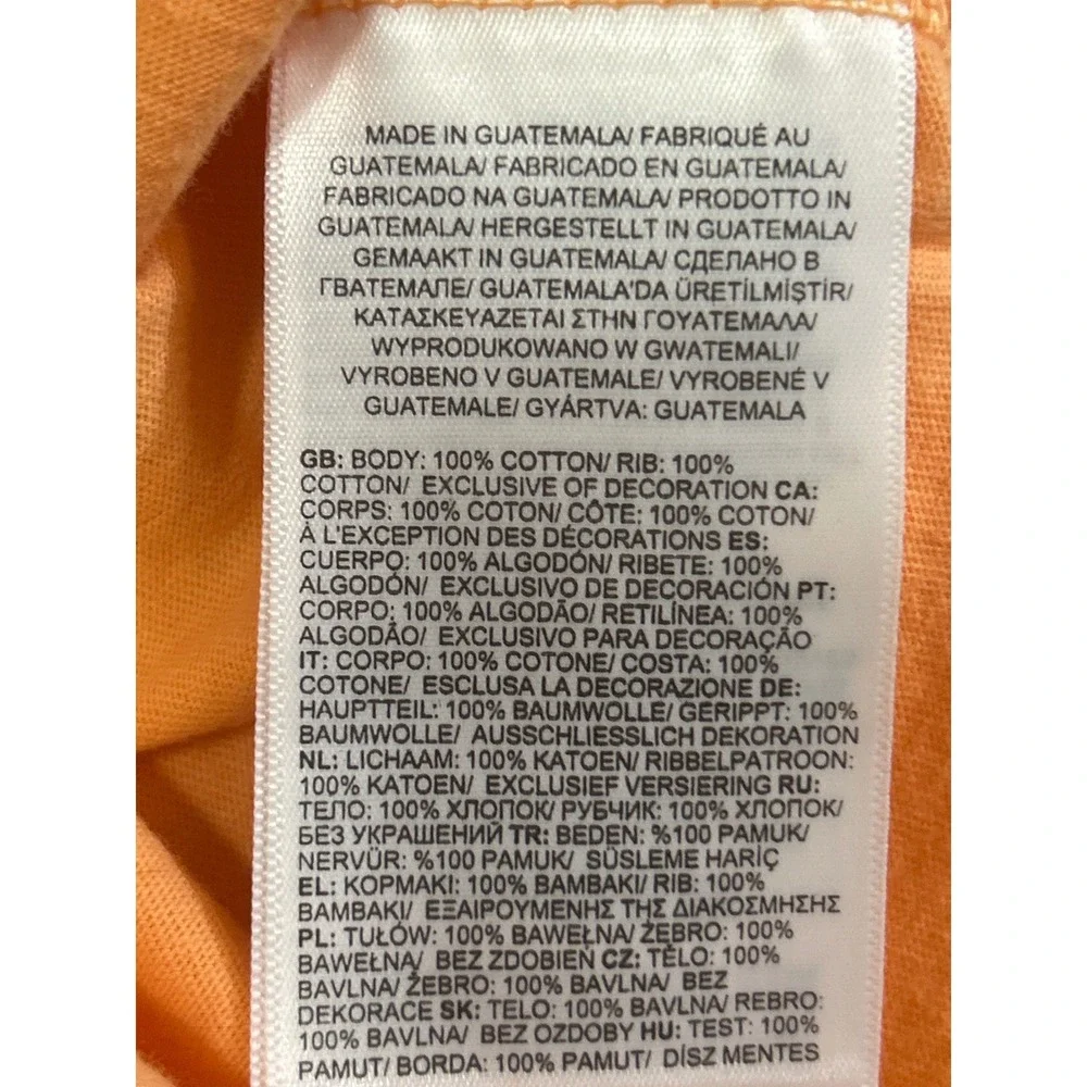 The North Face Womens Outline Tee Bright Cantaloupe Orange Logo Shirt XL NEW - Picture 7 of 10